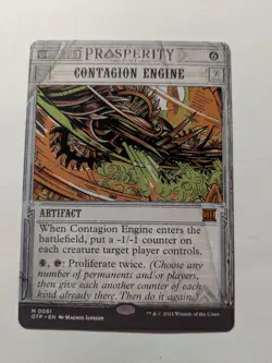 Contagion Engine Outlaws of Thunder Junction: Breaking News Regular MtG - Image 1