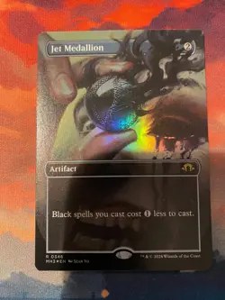 MTG Modern Horizons 3 Jet Medallion Borderless Foil - Image 1