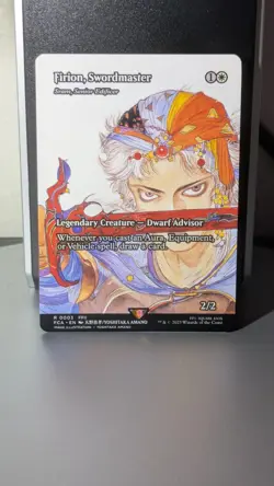Firion Swordmaster Senior Edificer Magic Rare Card Final Fantasy MTG R0003 - Image 1