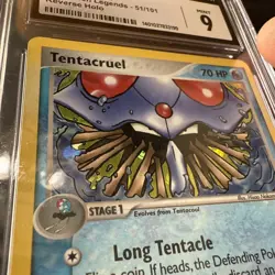 Pokemon Card Reverse Holo Tentacruel 51/101 CGC 9 NM-MT ex Hidden Legends - Image 5