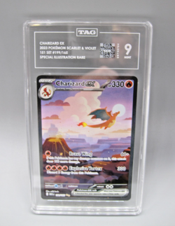 Tag 9 Graded Charizard ex 199/165 Sv: Scarlet & Violet 151 Holo Pokemon Card - Image 7