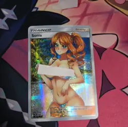 poke full art  Pop Out Sexy Card Holo Anime CUSTOM ART  - Image 1