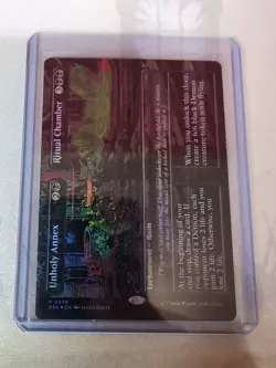 MTG - Unholy Annex Ritual Chamber - Borderless Foil - Duskmourn: House of Horror - Image 1