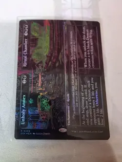 MTG - Unholy Annex Ritual Chamber - Borderless Foil - Duskmourn: House of Horror - Image 2