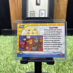 PokÃ©mon TCG Playtime Pokemon Topps Pikachu's Vacation 57 Foil Holo HP - Image 2