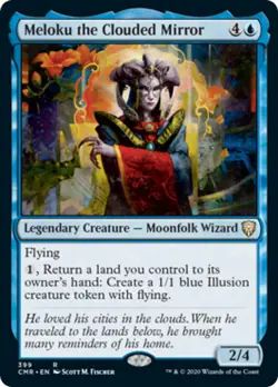 Meloku the Clouded Mirror Commander Legends NM Blue Rare MAGIC MTG CARD ABUGames - Image 1
