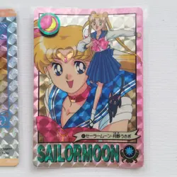 Sailor Moon Card  Holo Foil PRISM ×5 AMADA Carddass BANDAI Naoko Takeuchi EX VTG - Image 15