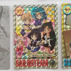 Sailor Moon Card  Holo Foil PRISM ×5 AMADA Carddass BANDAI Naoko Takeuchi EX VTG - Image 5