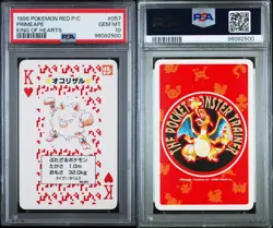 Pokemon PSA10 Mankey Primear 056 057   Back heart Poker Japan Card - Image 5