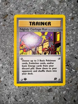 Pokemon TCG Cards 1st Edition Nightly Garbage Run 77/82 Team Rocket Uncommon NM - Image 3