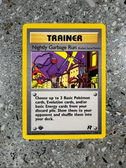 Pokemon TCG Cards 1st Edition Nightly Garbage Run 77/82 Team Rocket Uncommon NM - Image 5