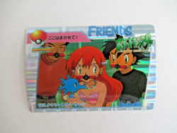 Pokemon Pocket Monsters Japanese Foil Story Sticker Card 1998 FRIENDS #123 Misty - Image 3