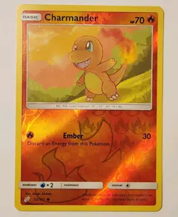 Charmander 12/181 MP Reverse Holo NM Front Pokemon 2019 SM Team Up TCG Card - Image 7