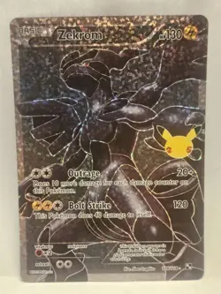 Pokemon Celebrations 25th Anniversary Zekrom #114/114 Full Art TCG Trading Card - Image 1