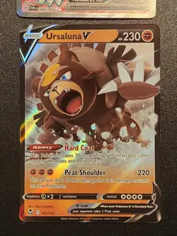 Ursaluna V and Bloodmoon Ursaluna Ex Lot of 2 Cards Pokemon TCG - Image 7
