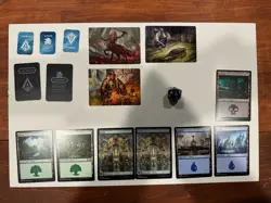 Magic: the Gathering Lot Of 10 Cards, 5 Tokens & Die- Murders At Karlov Manor - Image 1