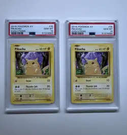 2x Pikachu #35 PSA 10 GEM MINT Cards, 2016 XY Evolutions 35/108 *SEQUENTIAL SET* - Image 1