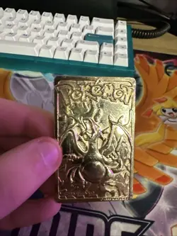 Charizard #06 23k Gold Plated Card Burger King Promo Pokemon Nintendo 1999 MP - Image 1