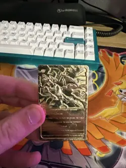 Charizard #06 23k Gold Plated Card Burger King Promo Pokemon Nintendo 1999 MP - Image 2