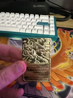 Charizard #06 23k Gold Plated Card Burger King Promo Pokemon Nintendo 1999 MP - Image 4