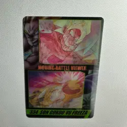 S1813 Goku vs Frieza 3D 334 Japanese Dragon Ball x Morinaga Clear Wafer Card - Image 6
