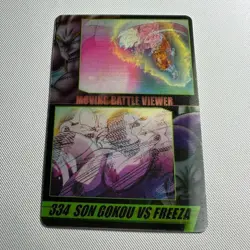 S1813 Goku vs Frieza 3D 334 Japanese Dragon Ball x Morinaga Clear Wafer Card - Image 7
