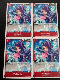 Whitey Bay OP02-014 x4 Playset One Piece Card Game English Paramount War  TCG - Image 1