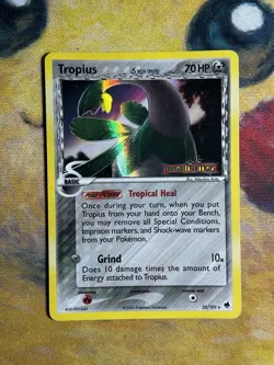 Tropius 23/101 Stamped Reverse Holo Rare EX Dragon Frontiers Delta Species Card - Image 2