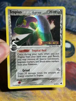 Tropius 23/101 Stamped Reverse Holo Rare EX Dragon Frontiers Delta Species Card - Image 3