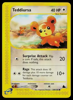 Pokemon Card - Teddiursa Skyridge 109/144 Non Holo - Image 3
