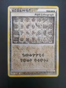 Alph Lithograph 2010 Unleashed (TWO) Ultra Rare Pokemon TCG Card - Image 1