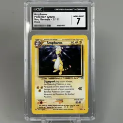 Ampharos Pokémon 2000 Neo Genesis (1/111) Holo-Foil 7 Near Mint Graded Card - Image 5