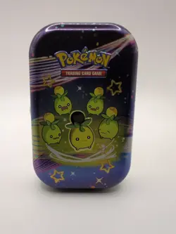 Pokémon TCG Scarlet & Violet Paldean Fates Mini Tin Smoliv w/ Art Card & Sticker - Image 6