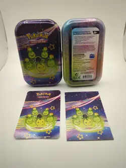 Pokémon TCG Scarlet & Violet Paldean Fates Mini Tin Smoliv w/ Art Card & Sticker - Image 8