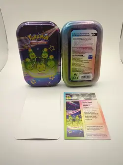 Pokémon TCG Scarlet & Violet Paldean Fates Mini Tin Smoliv w/ Art Card & Sticker - Image 9