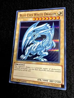 🔥 YUGIOH • BLUE EYES WHITE DRAGON • ULTRA RARE • 1st • DUSA-EN043 • NM 🔥 - Image 3