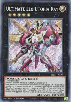 Ultimate Leo Utopia Ray NM (#2) BROL 1st Brothers of Legend Yugioh - Image 1