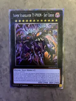 Yugioh! TCG - Super Starslayer TY-PHON - Sky Crisis - Platinum Secret RA04-EN072 - Image 1