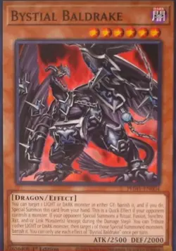 EURO PRINT X3 Bystial Baldrake PHHY-EN004, Common Yugioh - Image 2