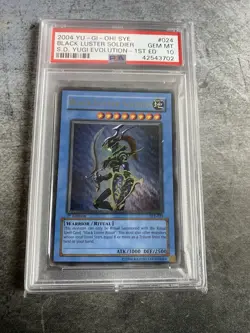 YuGiOh Black Luster Soldier PSA 10 GEM MINT 1st Edition Ultra Rare 2004 SYE-024 - Image 1