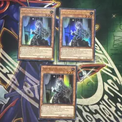 Yugioh! Ghost Belle & haunted Mansion DUDE-EN004 x3 Playset Ultra 1st Ed VLP/NM - Image 1