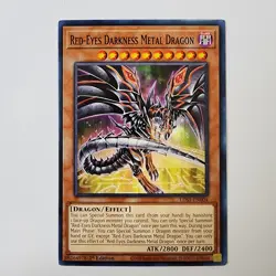 Red-Eyes Darkness Metal Dragon - LDS1-EN004 - Common - HP - 1st ed - Yugioh - Image 3