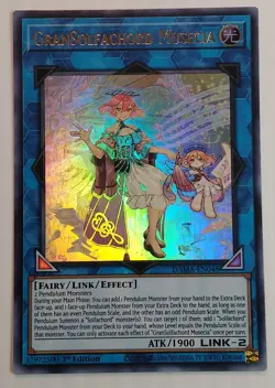 Yugioh GranSolfachord Musecia DAMA-EN048 Ultra Rare 1st Edition Near Mint - Image 1
