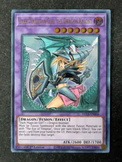 2020 YuGiOh DARK MAGICIAN GIRL THE DRAGON KNIGHT DLCS-EN137 1st Ed Ultra Rare EN - Image 4