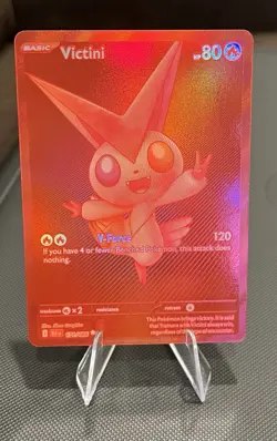 Red Monochrome Victini Black Bolt 171/086  Pokemon Card English In Hand - Image 1
