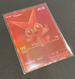 Red Monochrome Victini Black Bolt 171/086  Pokemon Card English In Hand - Image 14