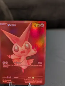 Red Monochrome Victini Black Bolt 171/086  Pokemon Card English In Hand - Image 4