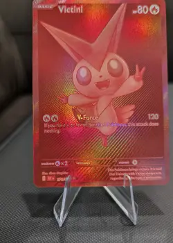 Red Monochrome Victini Black Bolt 171/086  Pokemon Card English In Hand - Image 6