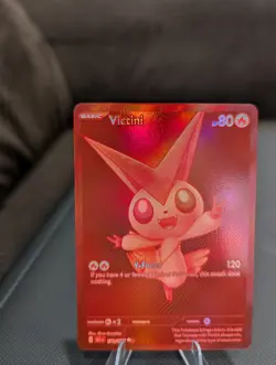 Red Monochrome Victini Black Bolt 171/086  Pokemon Card English In Hand - Image 8