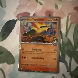 Pokemon Card Ethan's Typhlosion Pre-Release Promo (034) Destined Rivals NM - Image 1